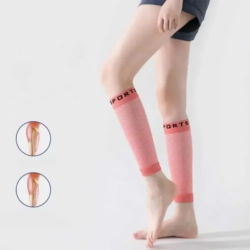 1Pair Sport Medicated Calf Compression Sleeves Men/Women Graduated Compression Compression Socks 20-30 MmHg Running Varicose Veins