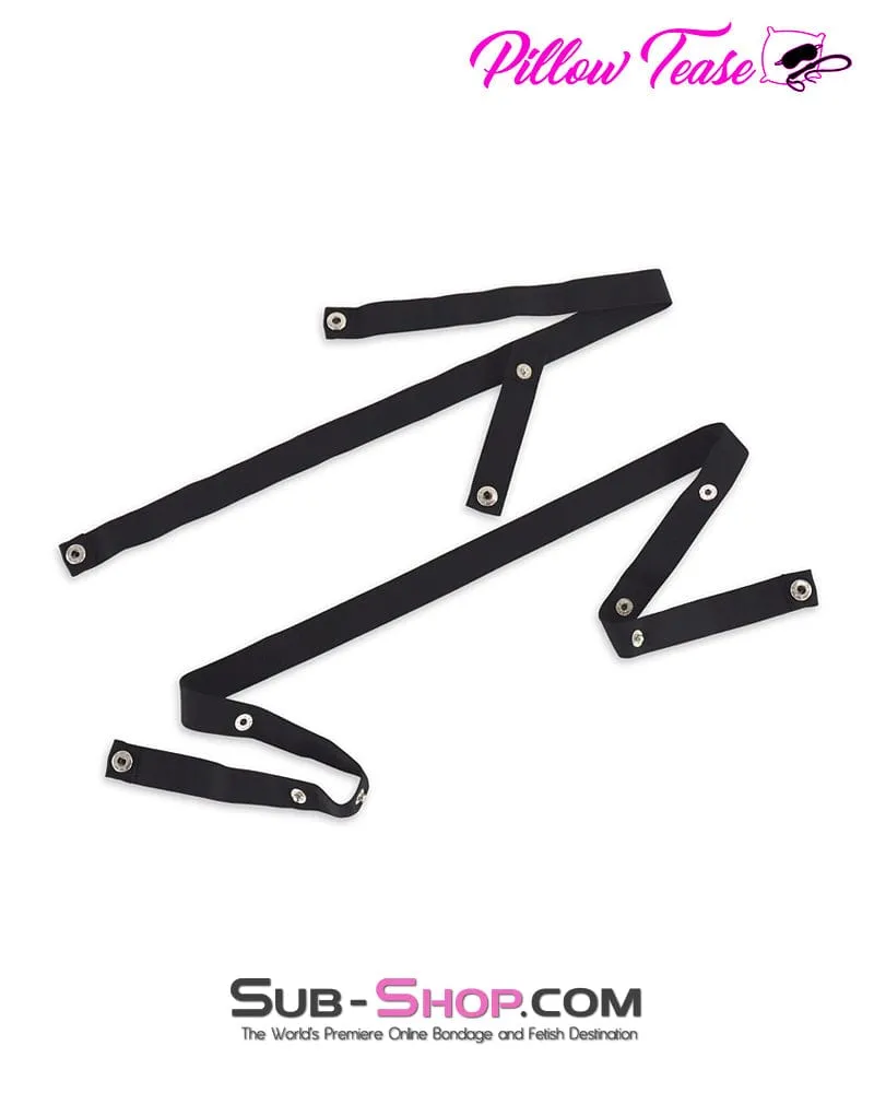 3774DL  Black Nylon Chastity Holder Harness