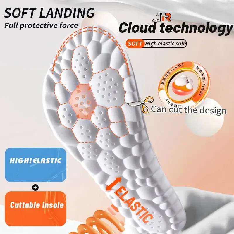 4D Shock Absorption Sport Insoles for All-Day Comfort
