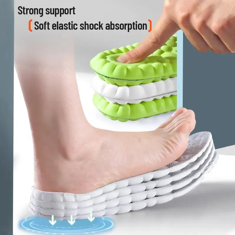 4D Shock Absorption Sport Insoles for All-Day Comfort