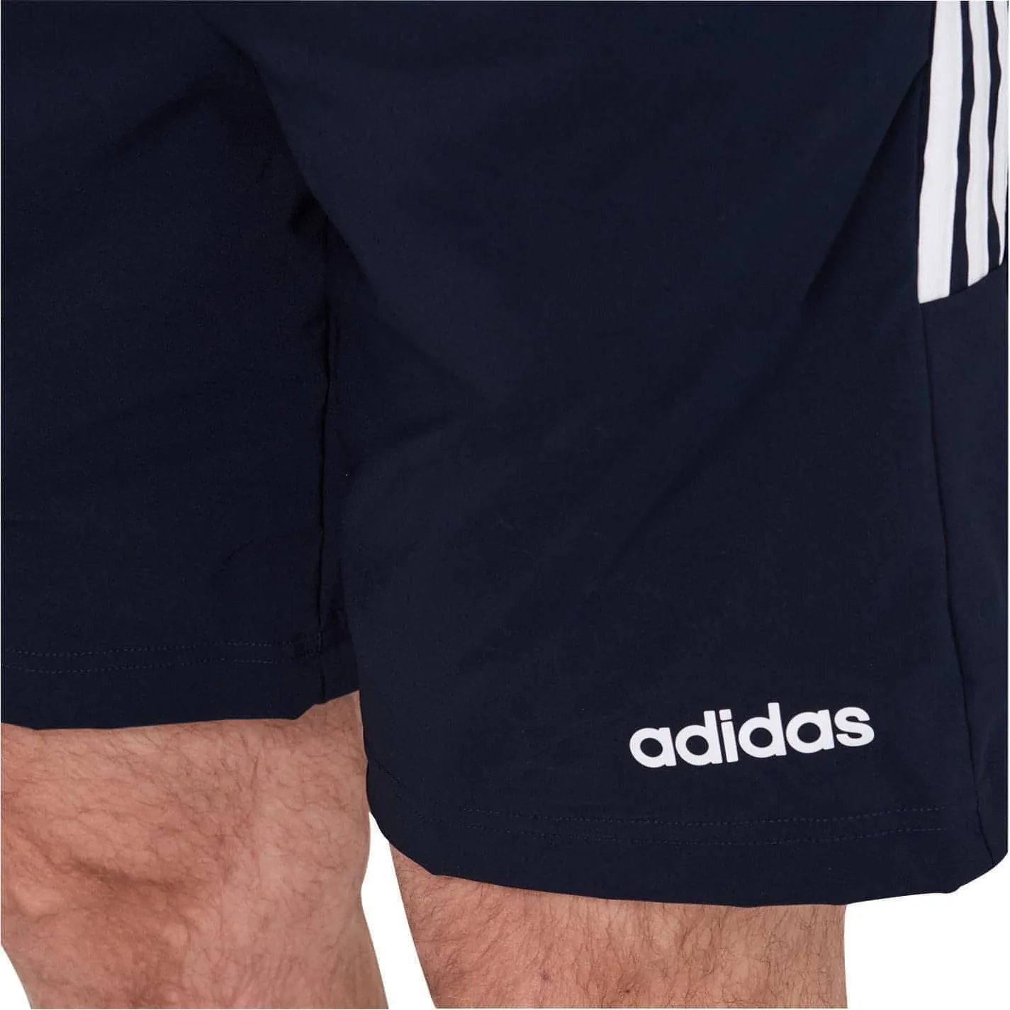 adidas 3 Stripes Mens Training Shorts - Navy