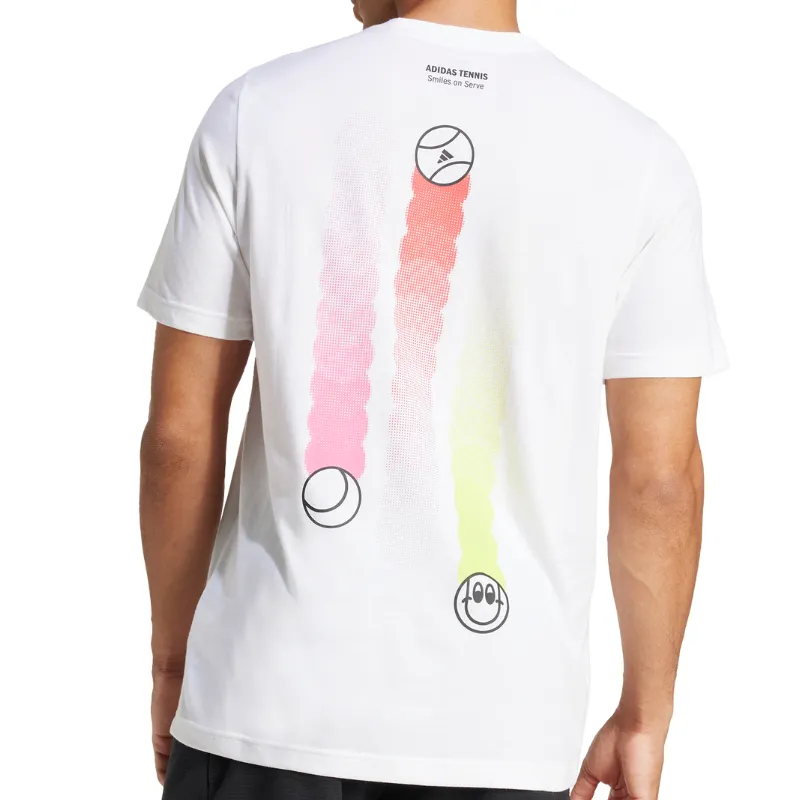 Adidas 3B G Men Tennis Shirt - White