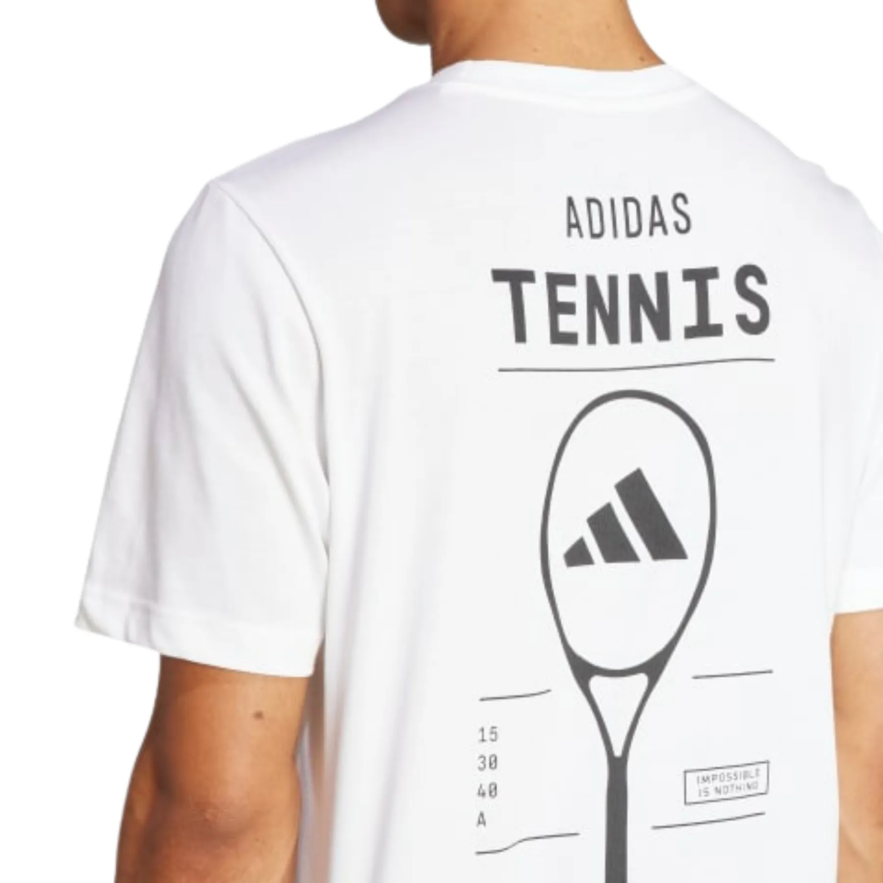 Adidas Aeroready Category Graphic Men Tennis Tee - White
