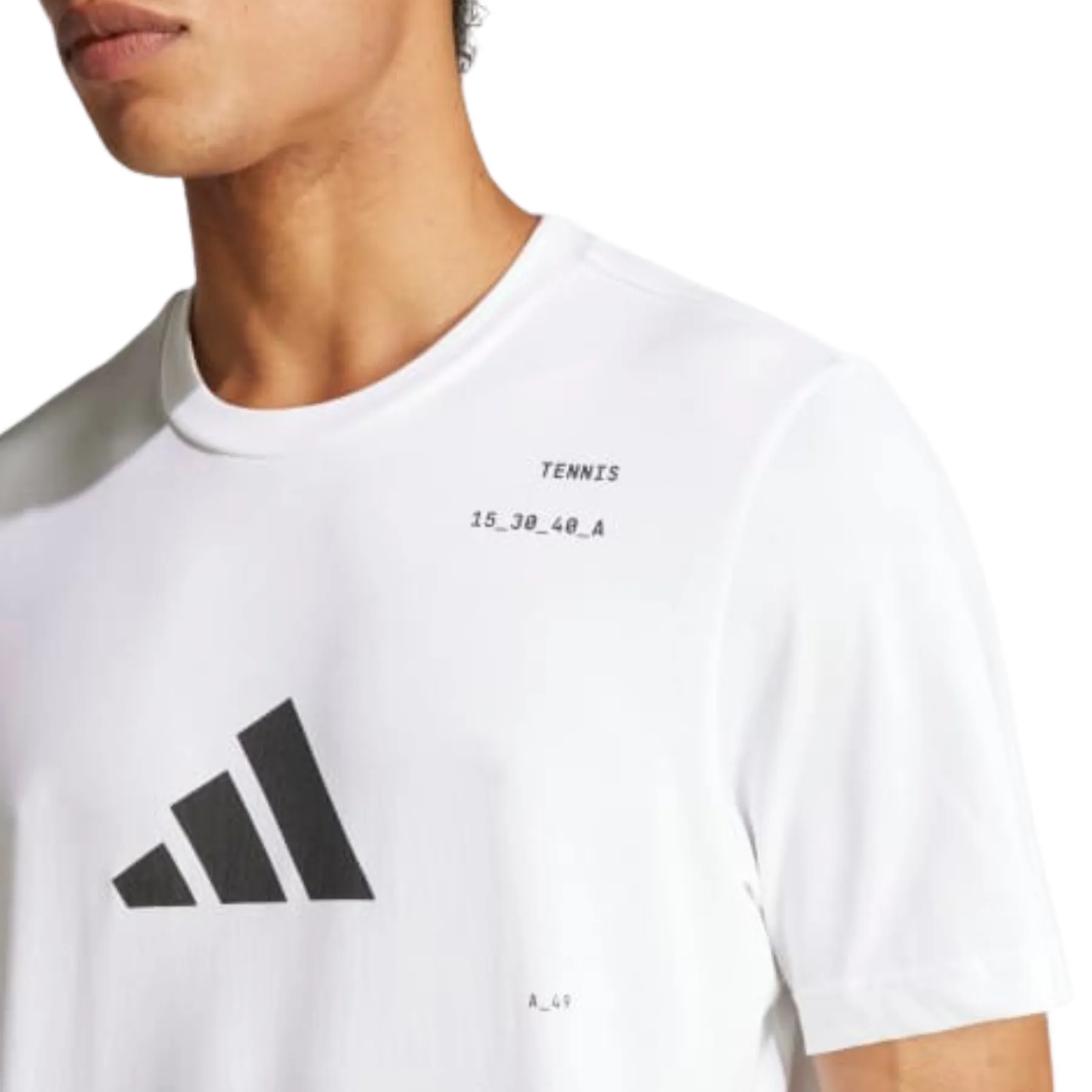 Adidas Aeroready Category Graphic Men Tennis Tee - White