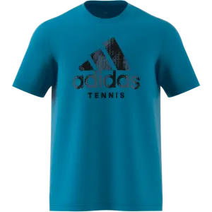 Adidas Graphic Logo Tee - Cat Camo/Sonic Aqua