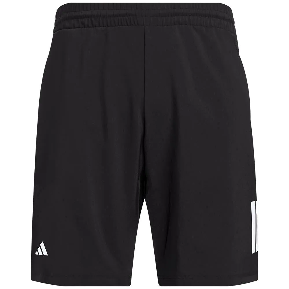 adidas Junior Club 3 Stripe Short - Black