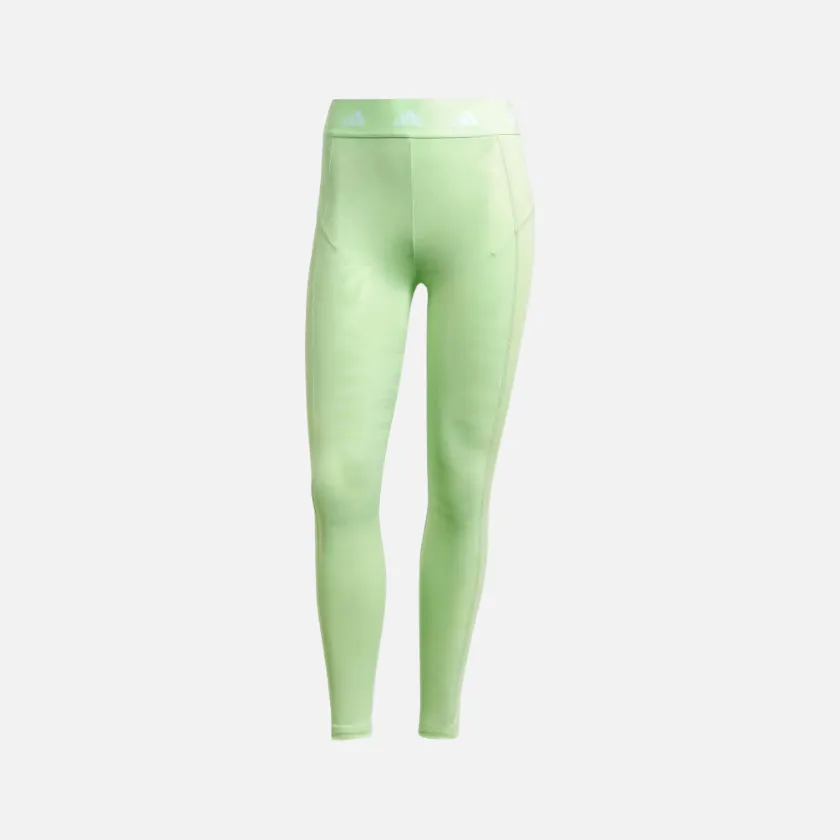 Adidas Techfit Printed 7/8 Women's Training Leggings -Semi Green Spark