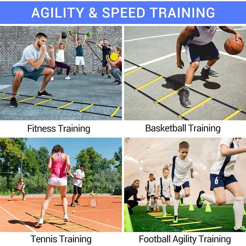 Agility Ladders Nylon Straps for Speed Training - Adjustable