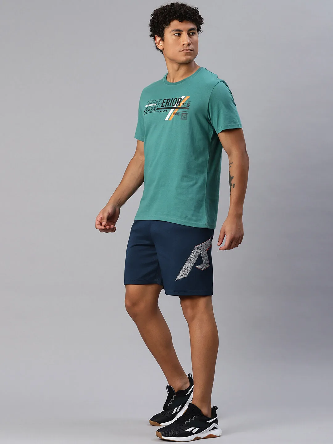 Alcis Men Slim Fit Training Sports Shorts