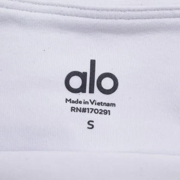Alo Yoga Airbrush High-Waist Good Form Tennis Skirt White Size Small Athleisure