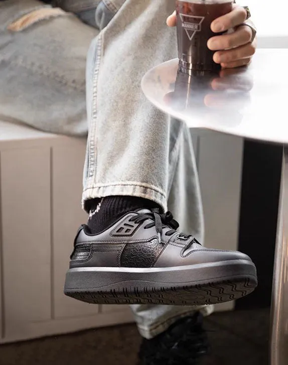 American Crushed Ice Small Thick-Soled Cracked Men's Casual Shoes