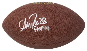 Andre Reed (Bills) Signed Wilson Super Grip Full Size NFL Football w/HOF -SS COA