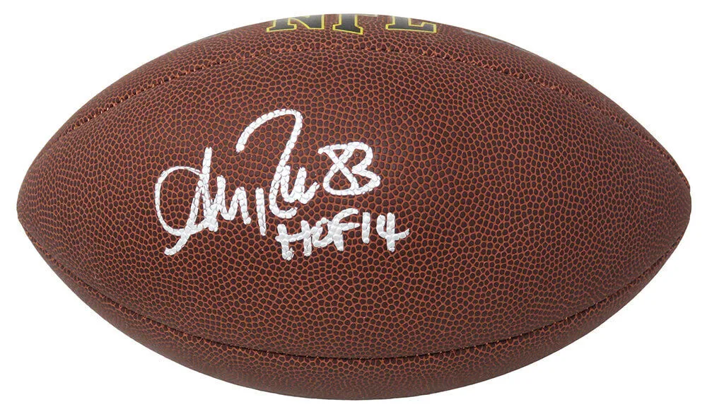 Andre Reed (Bills) Signed Wilson Super Grip Full Size NFL Football w/HOF -SS COA