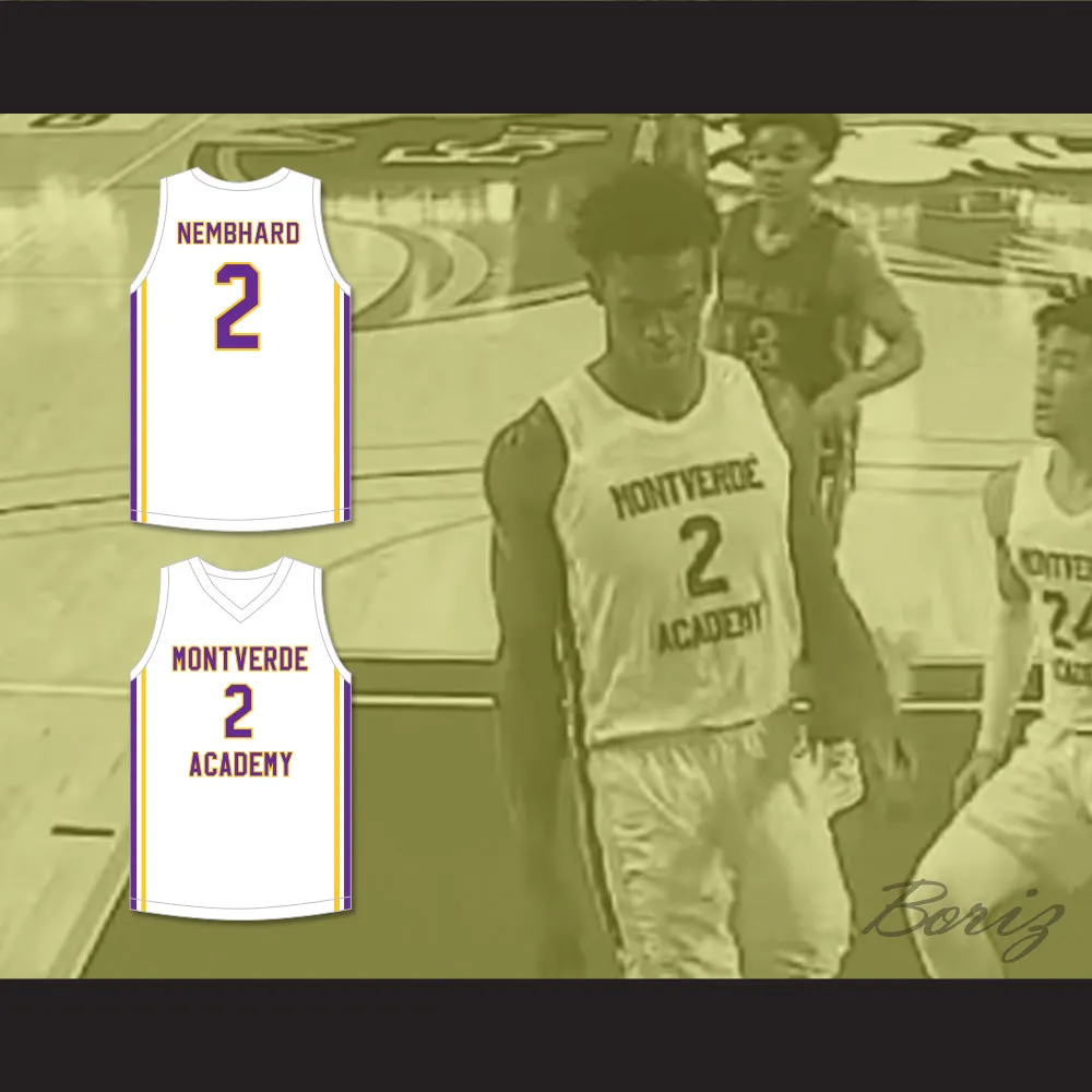 Andrew Nembhard 2 Montverde Academy Eagles White Basketball Jersey 2