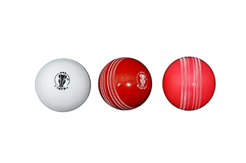 Ans Winpro Synthetic Heavy Cricket Wind Ball, Standard, (Multicolour)