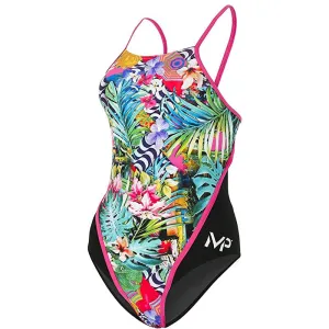 AQUA SPHERE FLOREZ RACER BACK GREEN BLUE