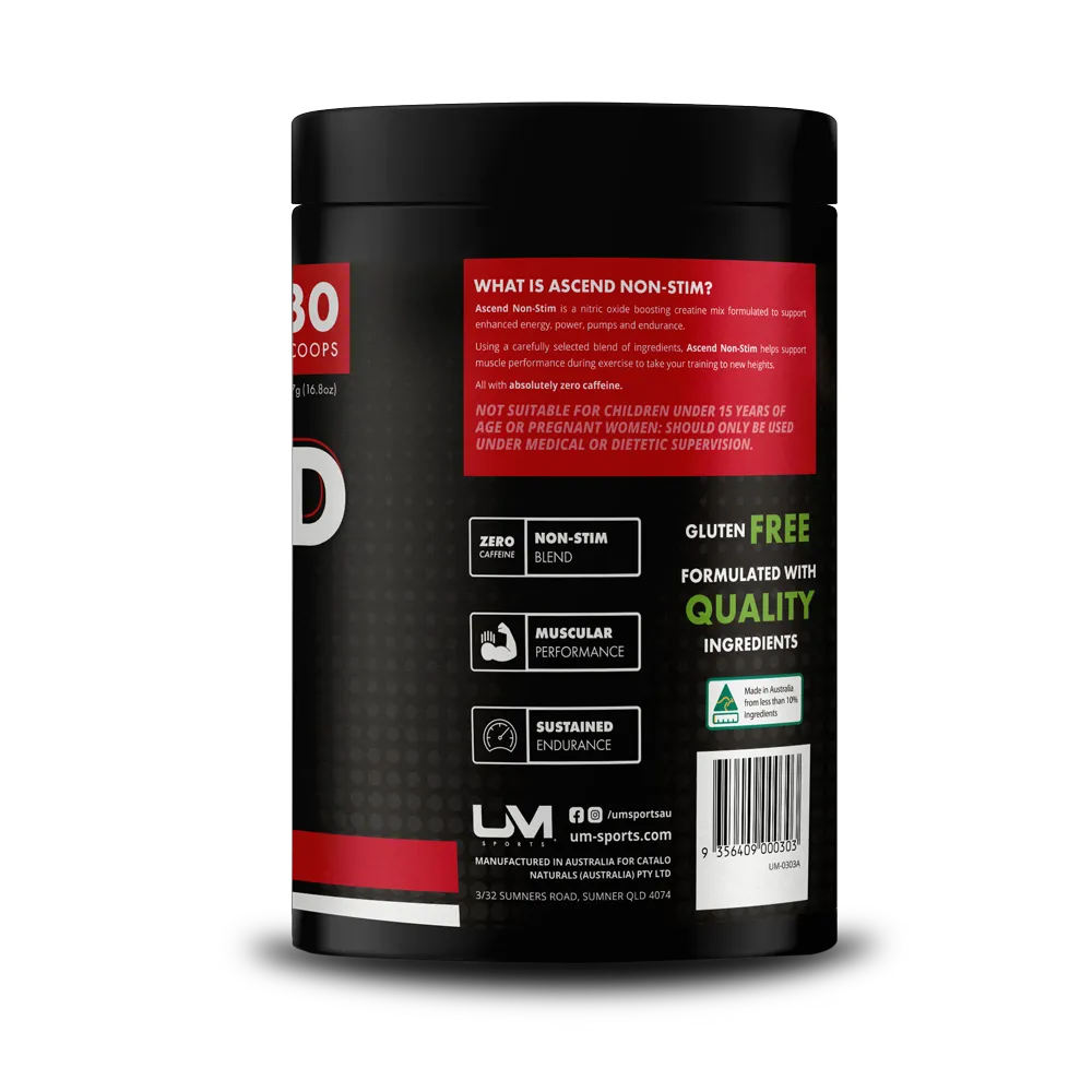 Ascend Non-Stim Pre Workout by UM Sports
