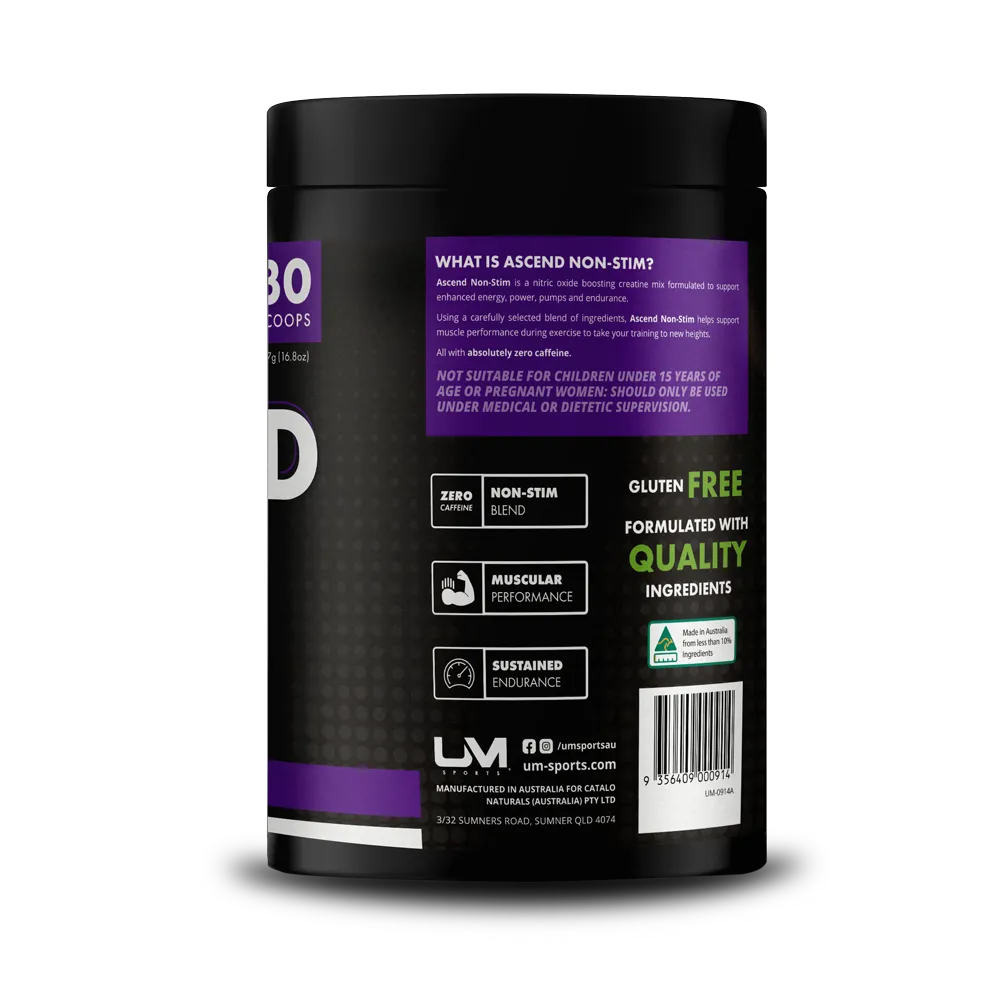Ascend Non-Stim Pre Workout by UM Sports