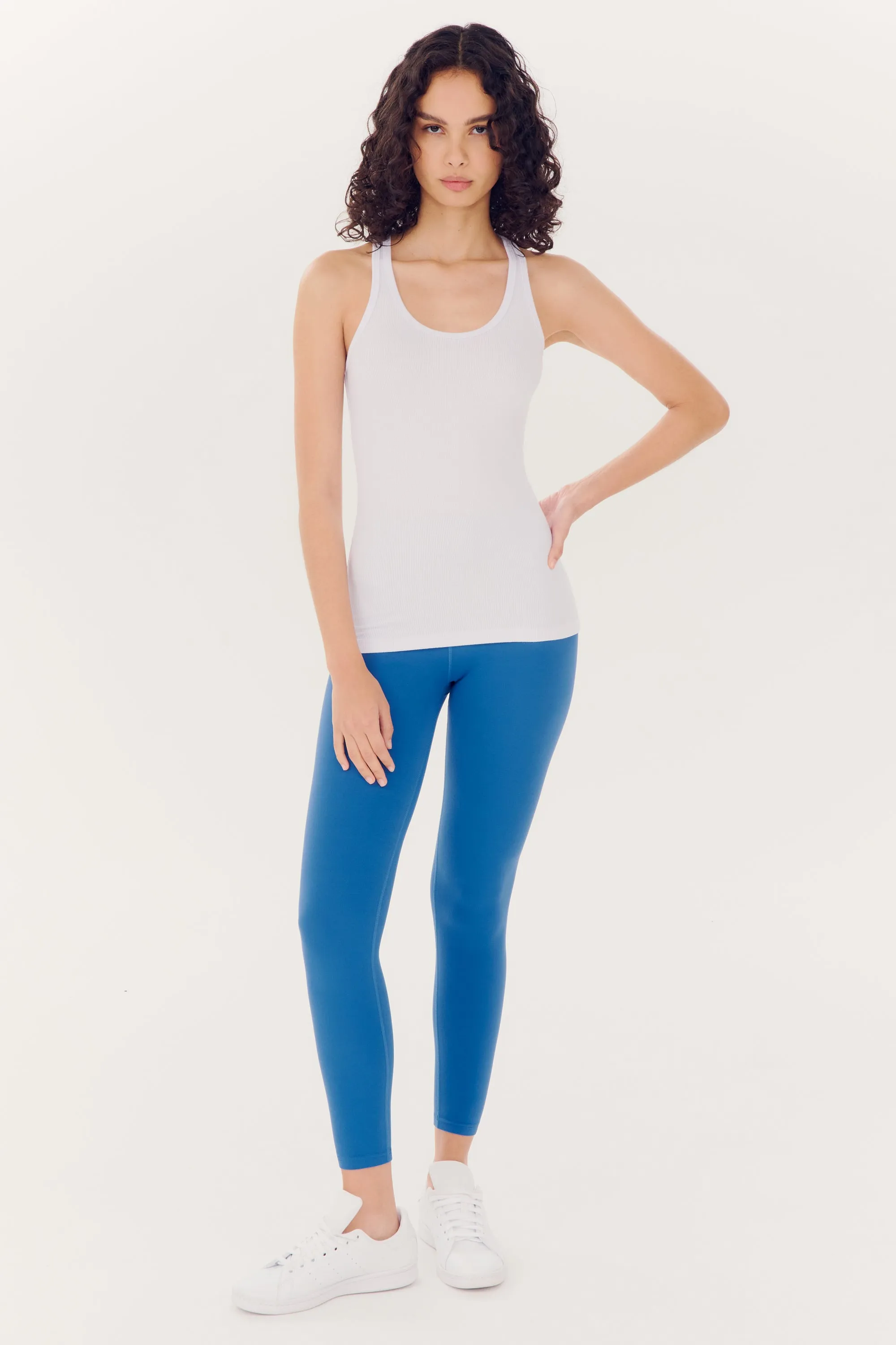 Ashby Rib Tank - White