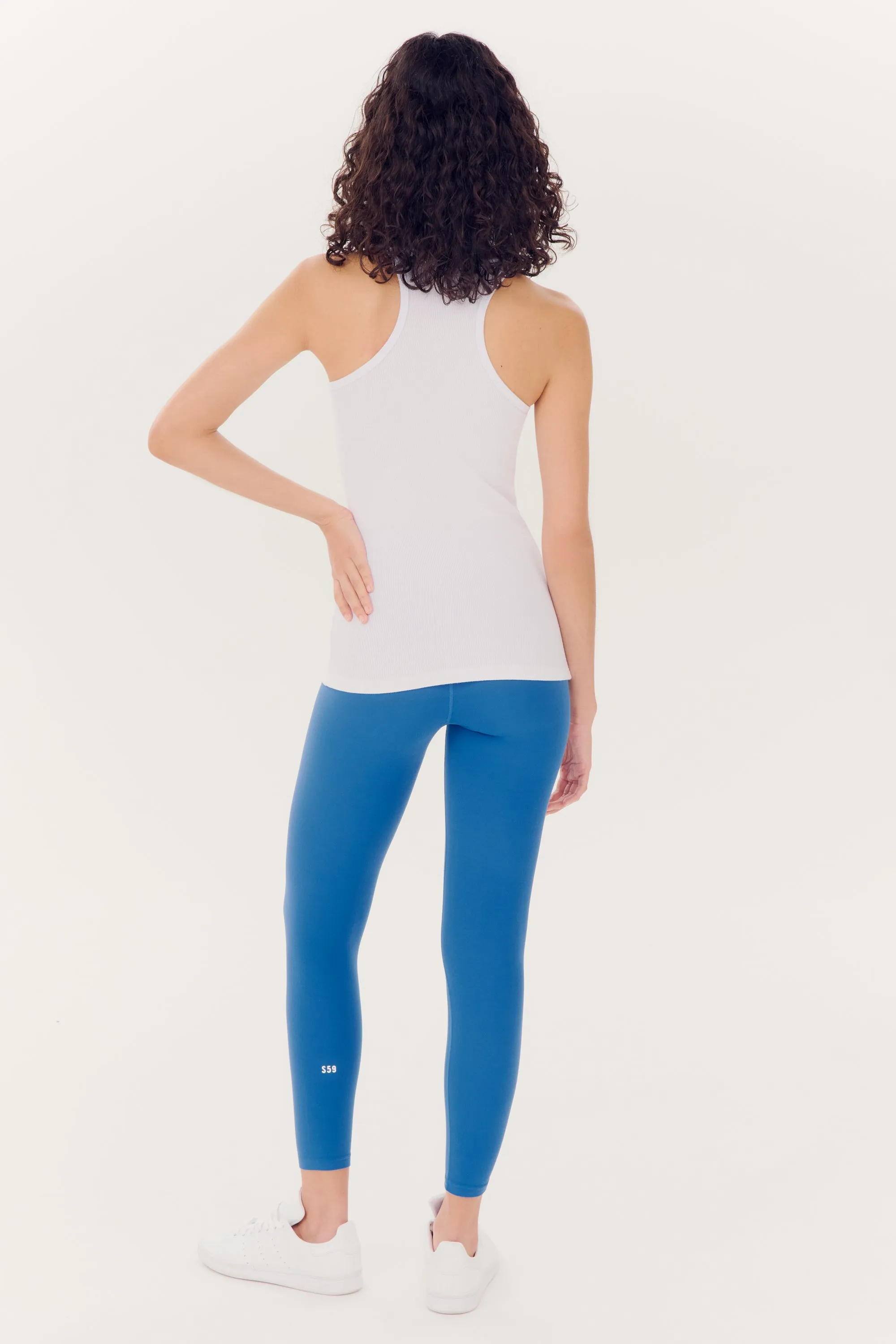 Ashby Rib Tank - White