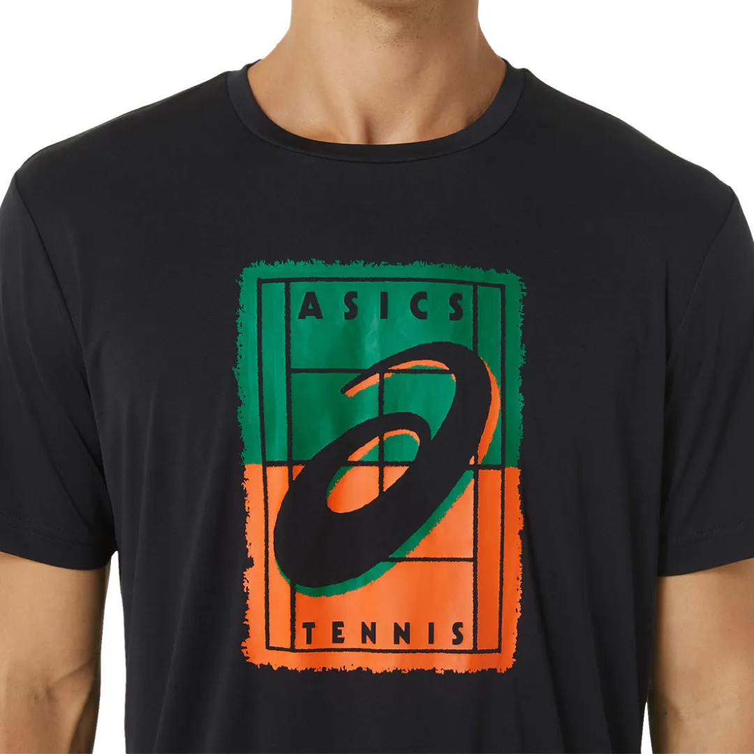 Asics Men Court GS Graphic Tee - Performance Black