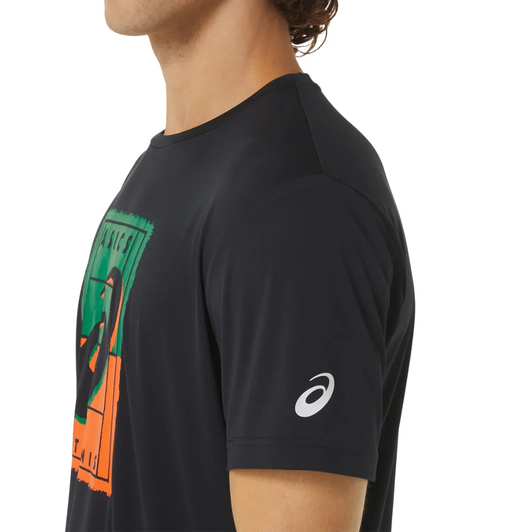 Asics Men Court GS Graphic Tee - Performance Black
