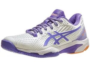 Asics Solution Speed FF 2 White/Amethyst Women's Tennis Shoes - 2023 NEW ARRIVAL