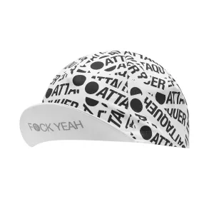 Attaquer F*ck Yeah Sticker Cap - White/Black
