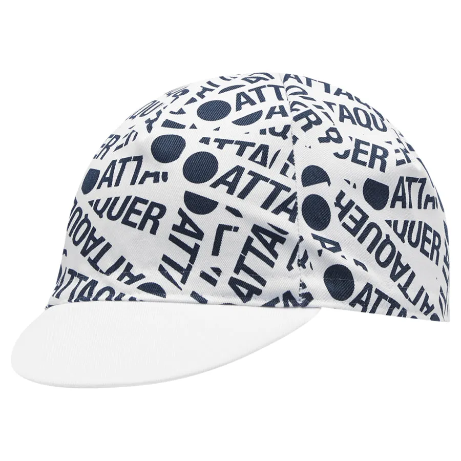 Attaquer - F*ck Yeah Sticker Cycling Cap - White/Navy