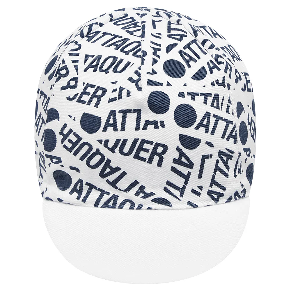 Attaquer - F*ck Yeah Sticker Cycling Cap - White/Navy