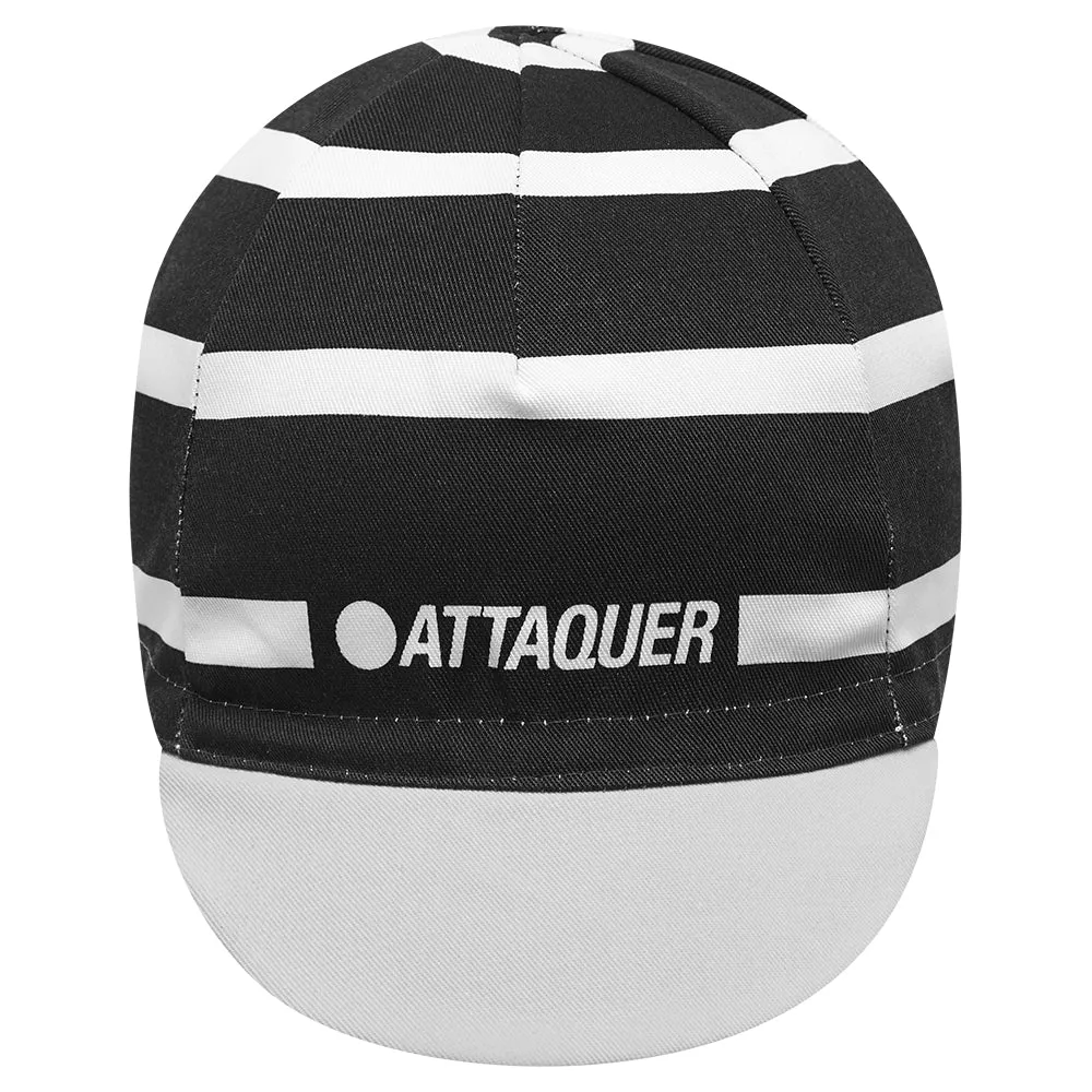Attaquer - Stripe Logo Cycling Cap - Black