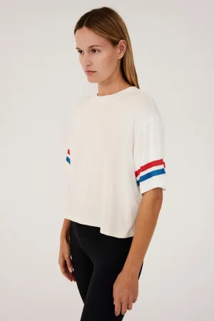 Ava Jersey Tee - White