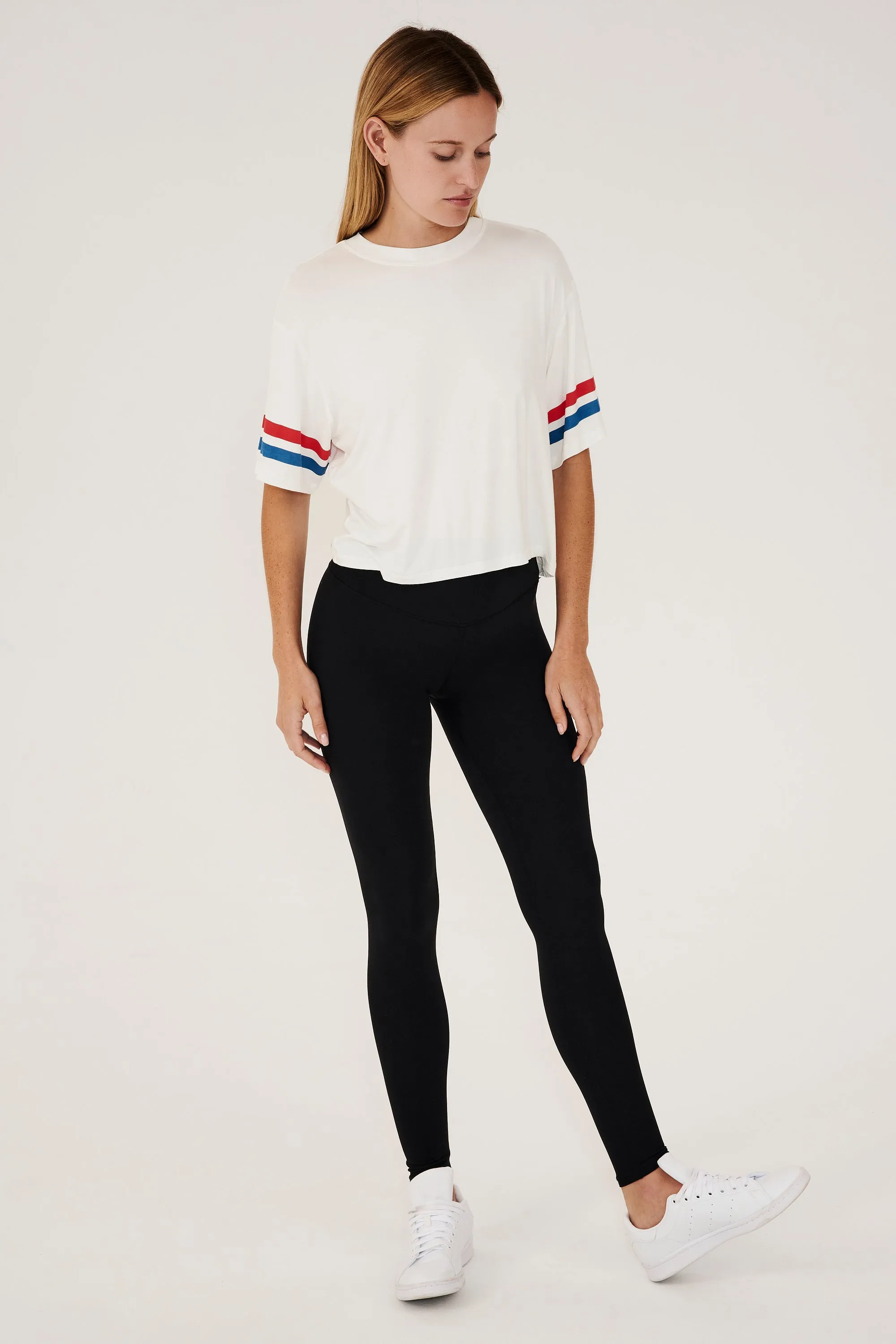 Ava Jersey Tee - White