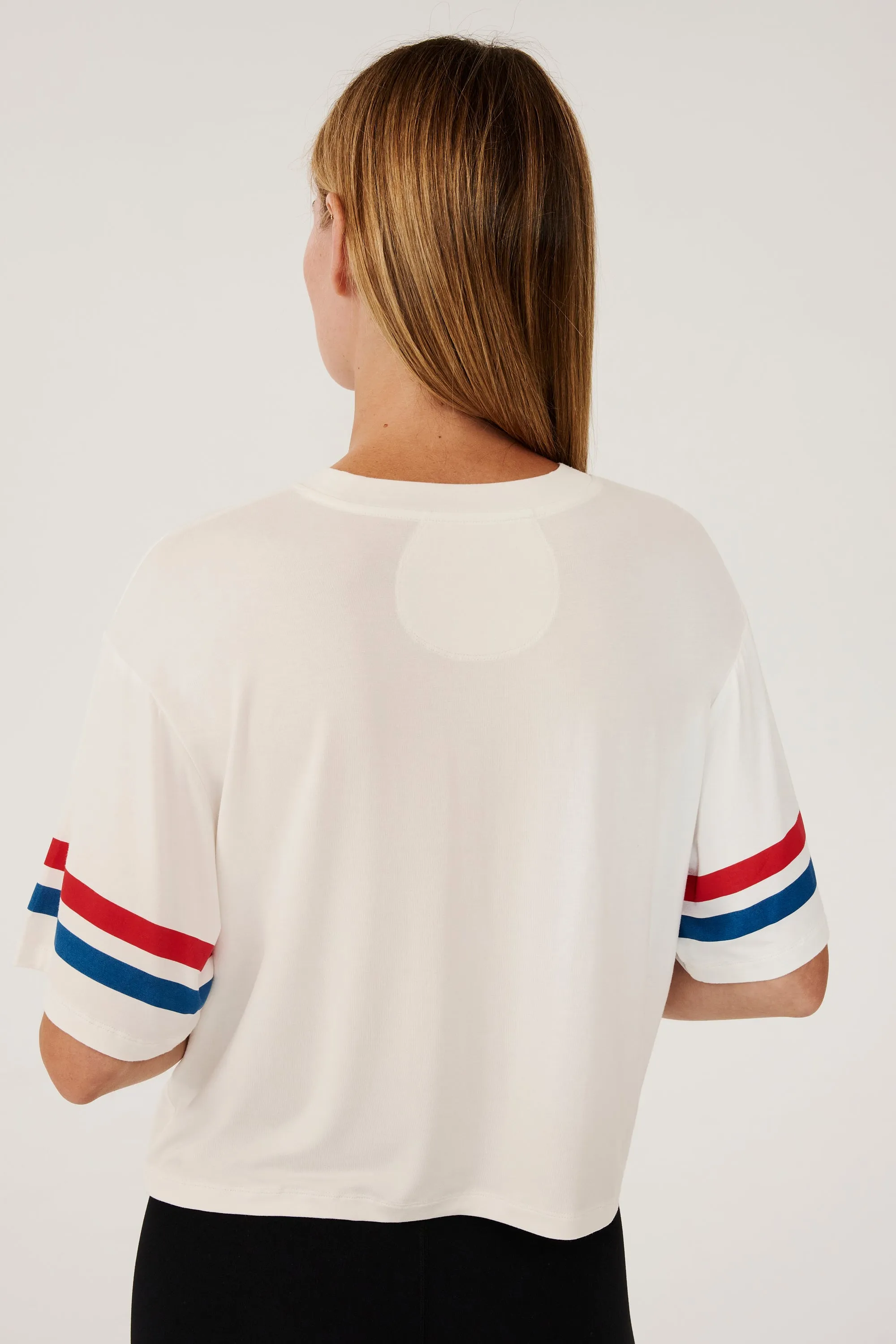 Ava Jersey Tee - White