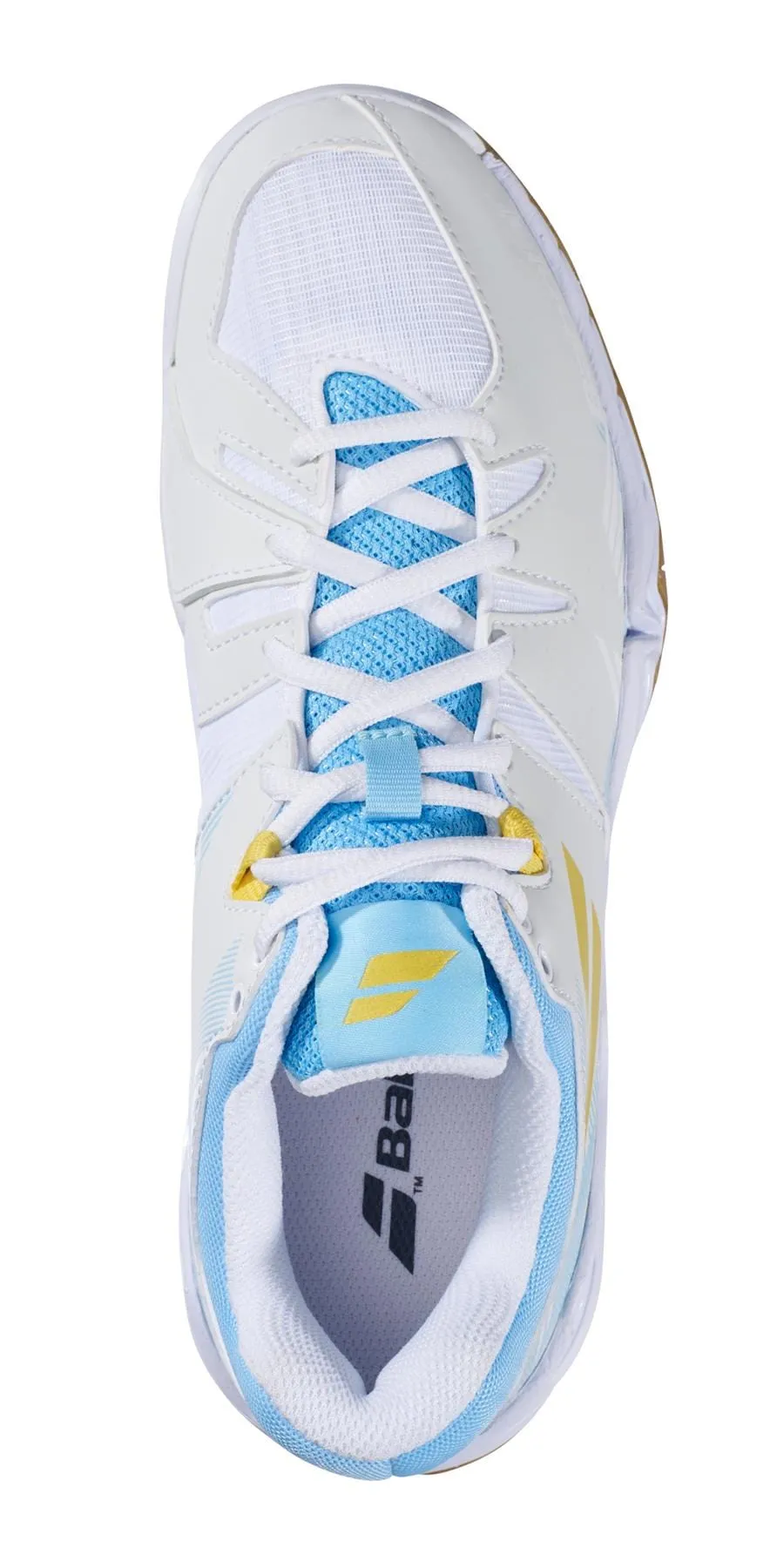 Babolat Shadow Spirit 2023 Womens Badminton Shoes - White / Light Blue