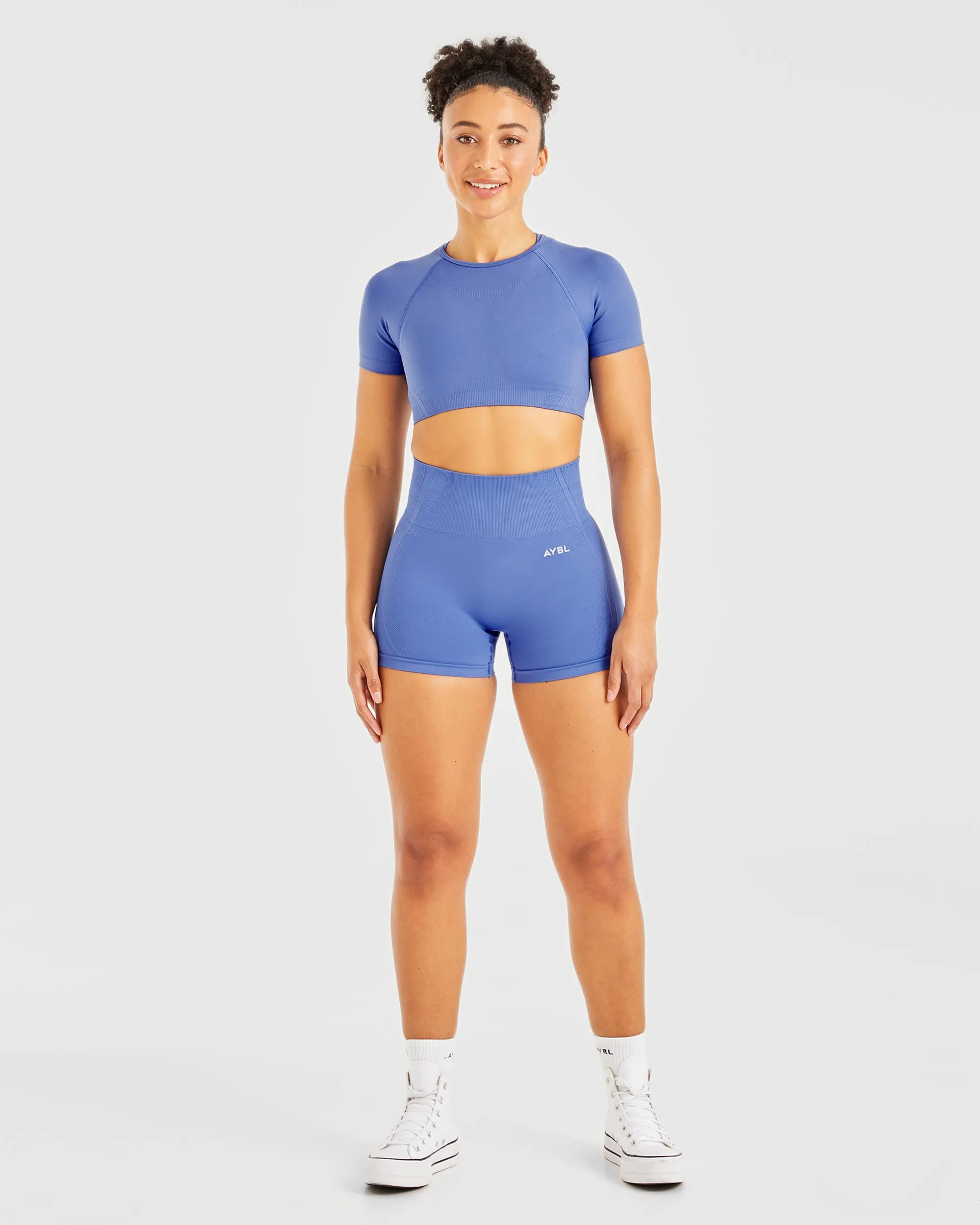 Balance V3 Seamless Crop Top - Bright Cobalt