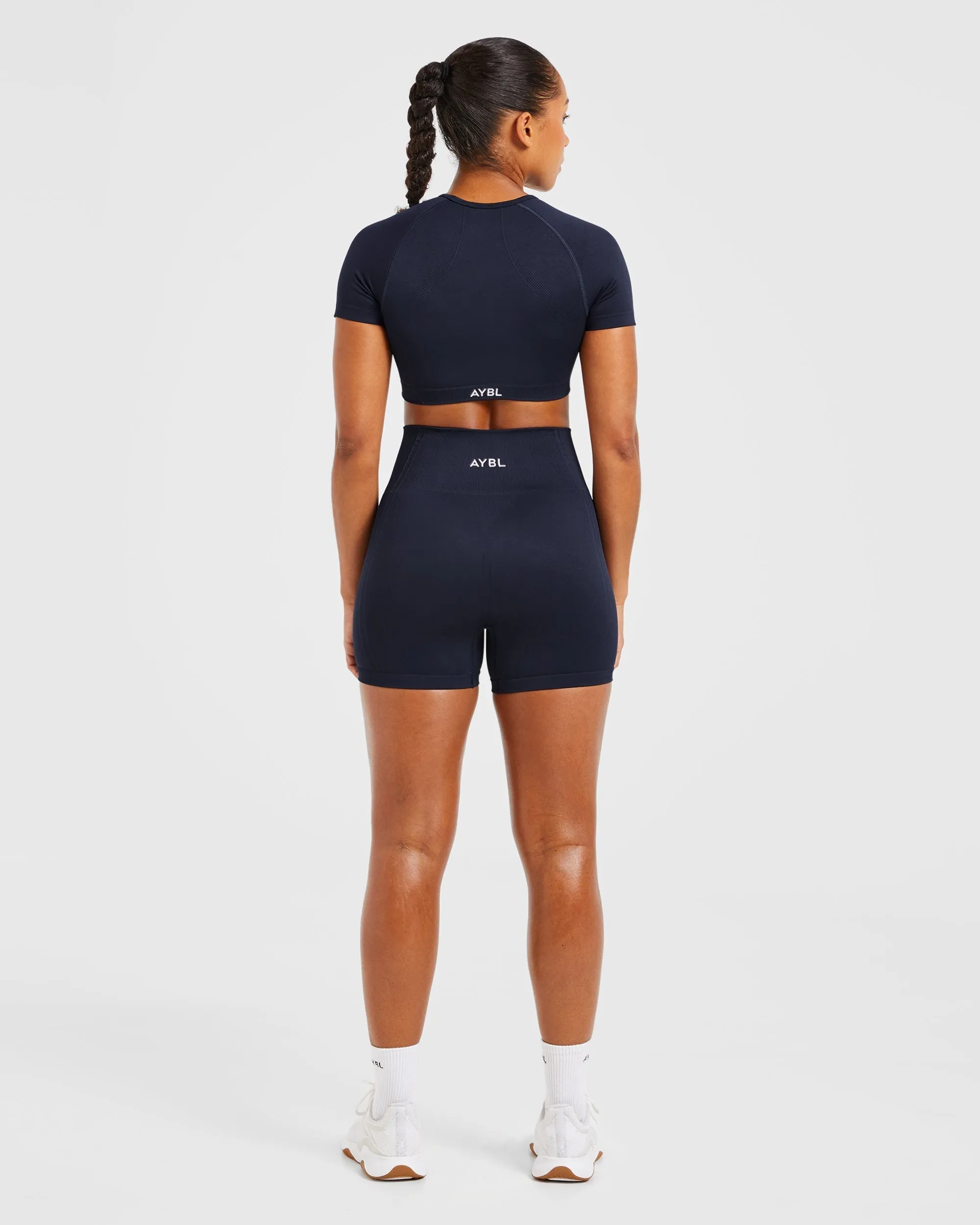 Balance V3 Seamless Crop Top - Navy
