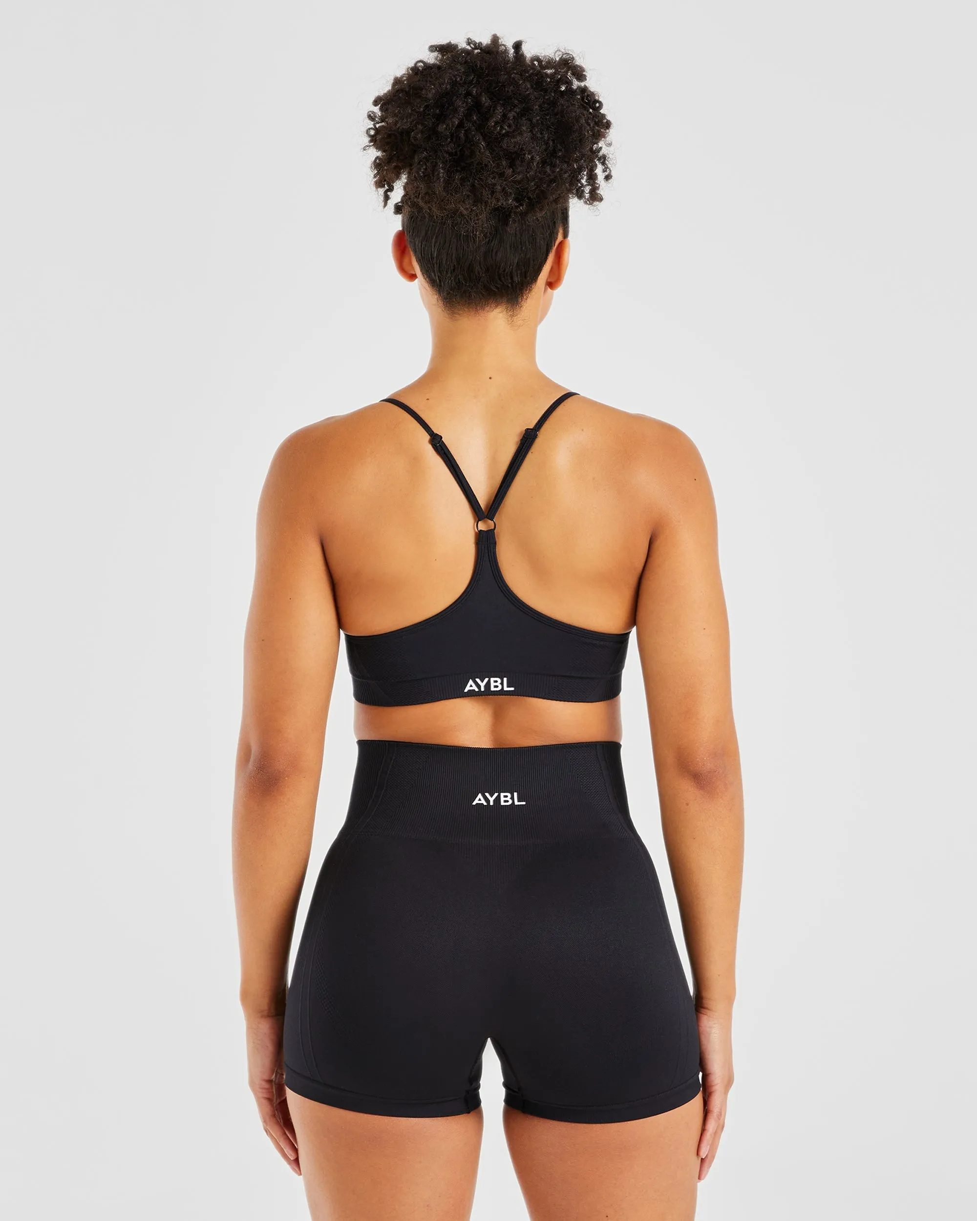 Balance V3 Seamless Strappy Sports Bra - Black