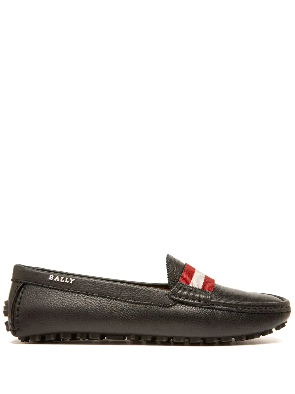 Bally stripe-detail loafers