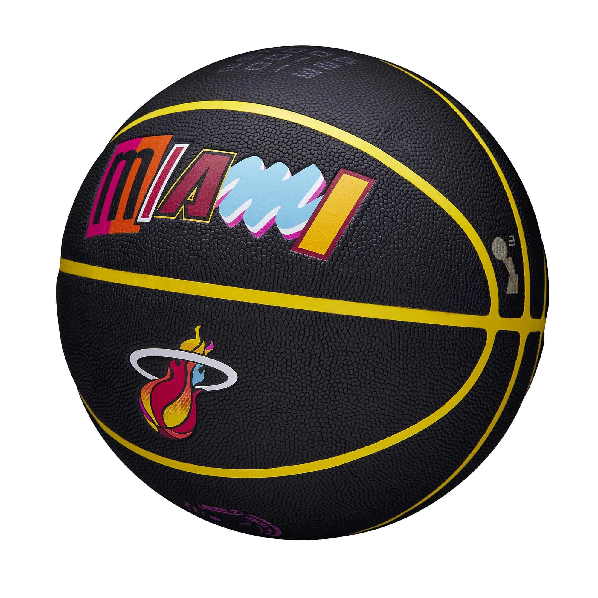 Basketbalová lopta Wilson NBA Team City Collector Basketball Miami Heat (veľkosť 7) čierna
