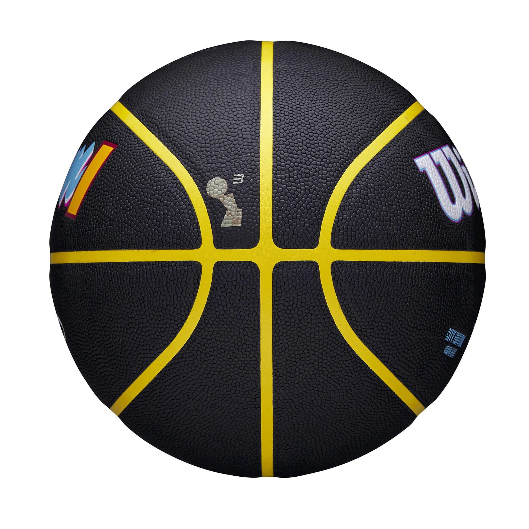 Basketbalová lopta Wilson NBA Team City Collector Basketball Miami Heat (veľkosť 7) čierna
