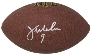 Bears JIM McMAHON Signed Wilson NFL Full-Size Football - SCHWARTZ