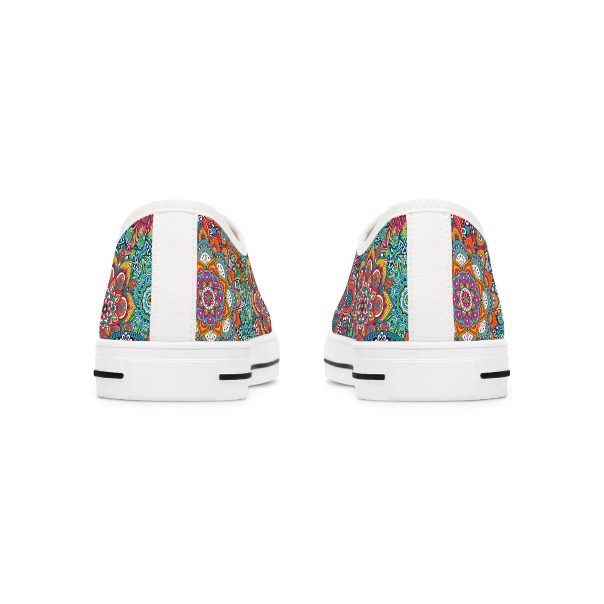 Beautiful Reds and Teals Mandalas Shoes