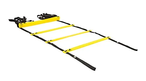 Belco Sports PVC Cones, Pack 6, 10 Space Markers and Ladder Agility, 4 Meter Combos (Multicolour, 6 Inch)