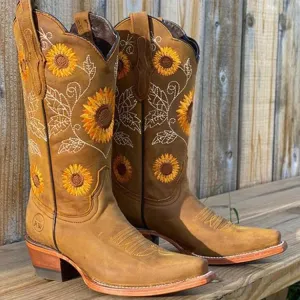 Bella - Sunflower Boho Boots