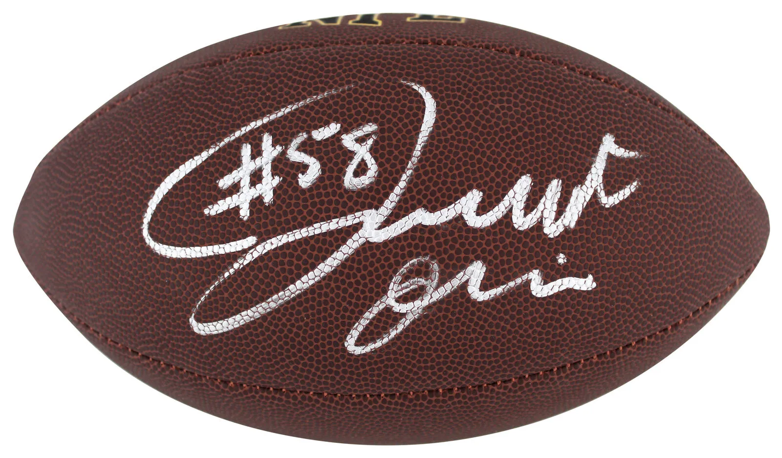 Bengals Joseph Ossai Authentic Signed Wilson Super Grip Nfl Football BAS Witness