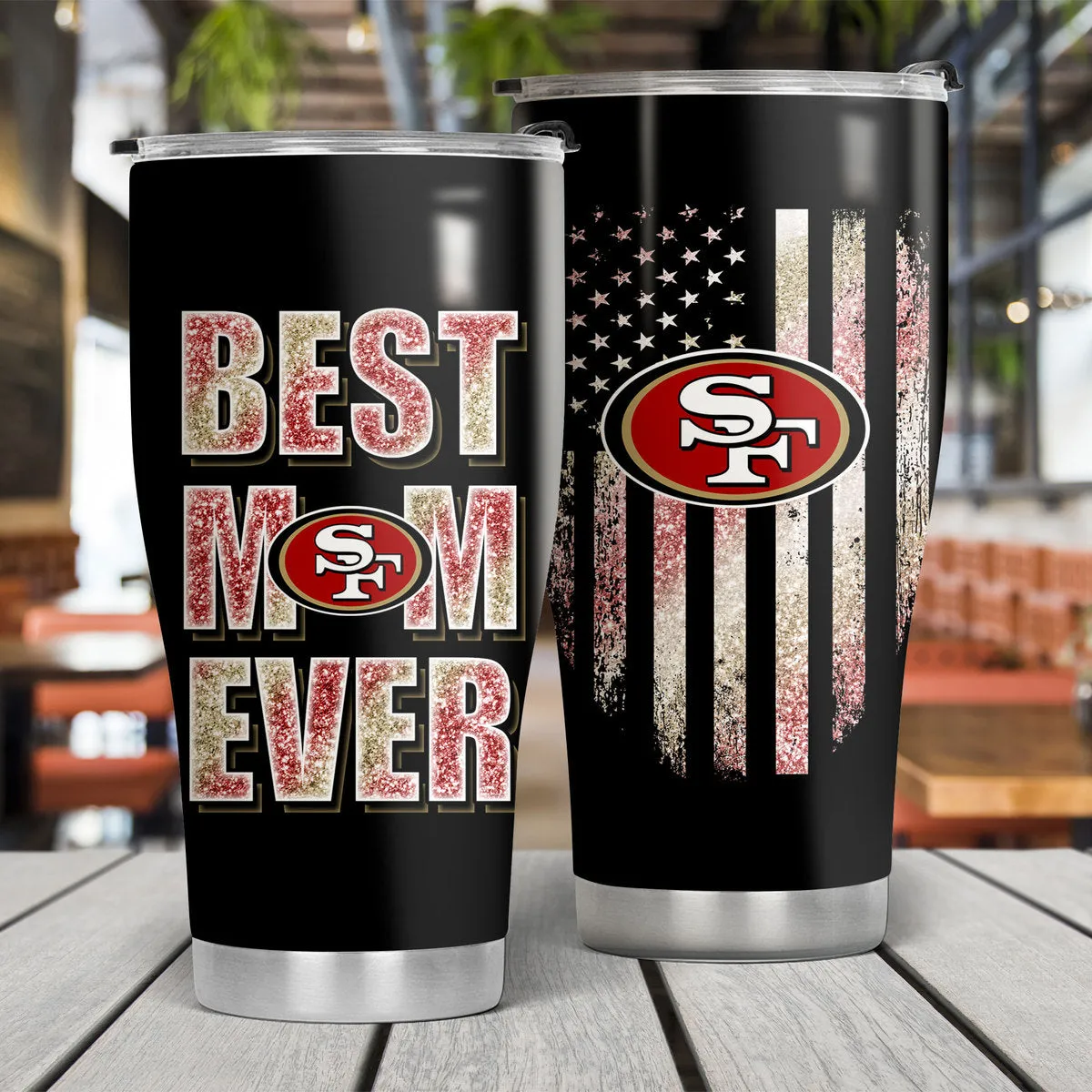 Best Mom Ever - San Francisco Football Tumbler - Best Gift For Mother's Day (SF49)