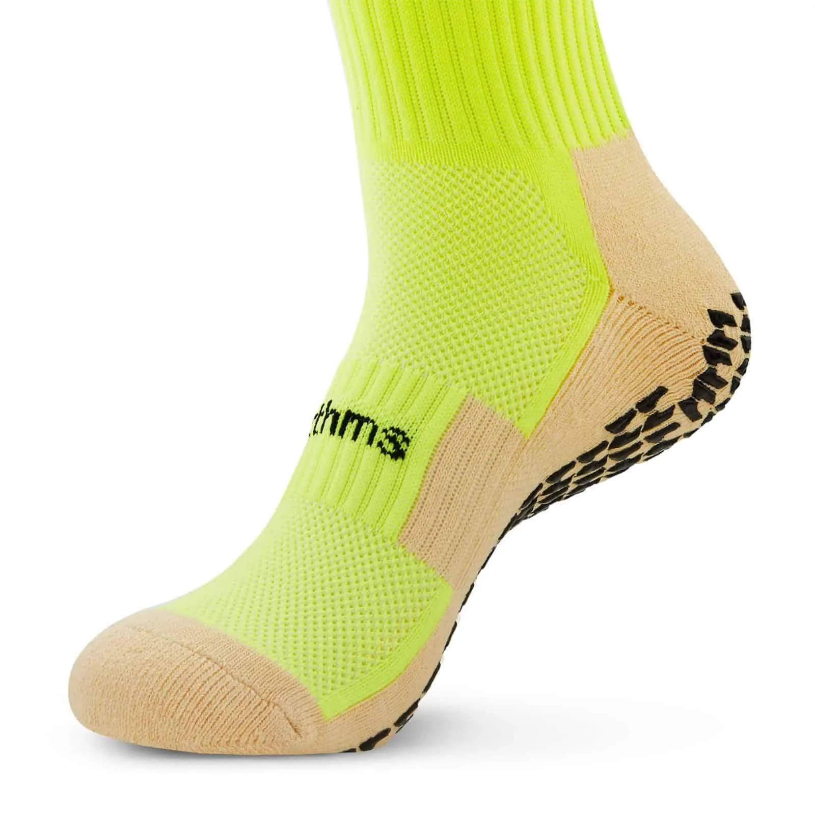 botthms Neon Yellow Grip Socks