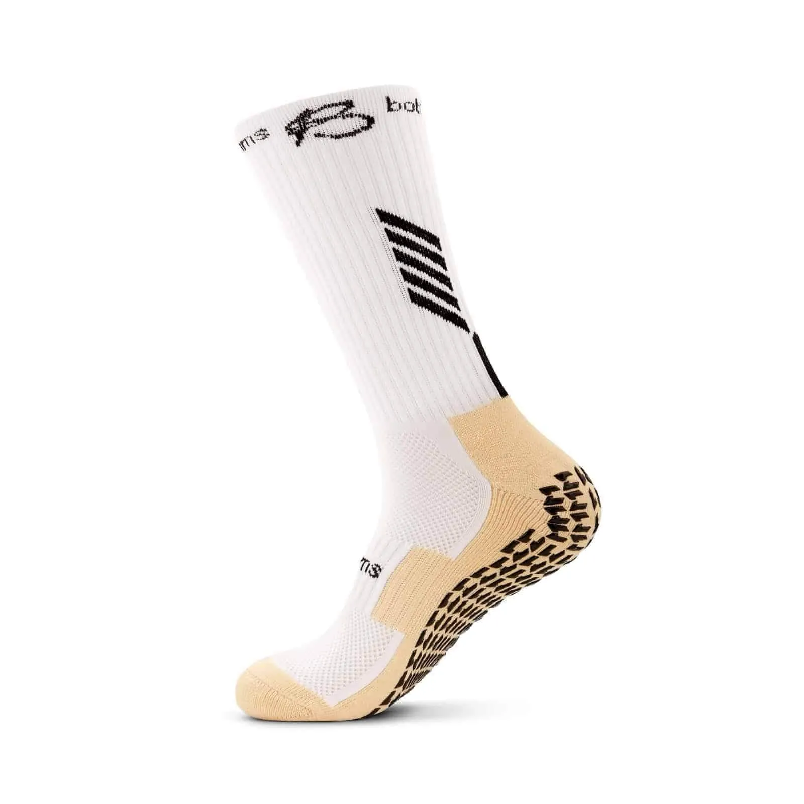 botthms White Grip Socks