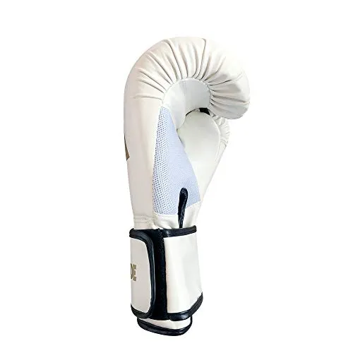 Boxing Gloves (6oz, 8oz, 10oz, 12oz, 14oz, 16oz) Punching Bag Mitts, Muay Thai,UFC MMA Kickboxing Fight Training Gloves by KAIWENDE-BX01 (BJ-White, 12 oz)
